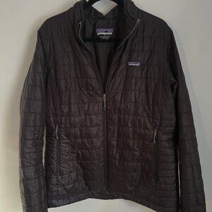Patagonia black puffer jacket, women's XL